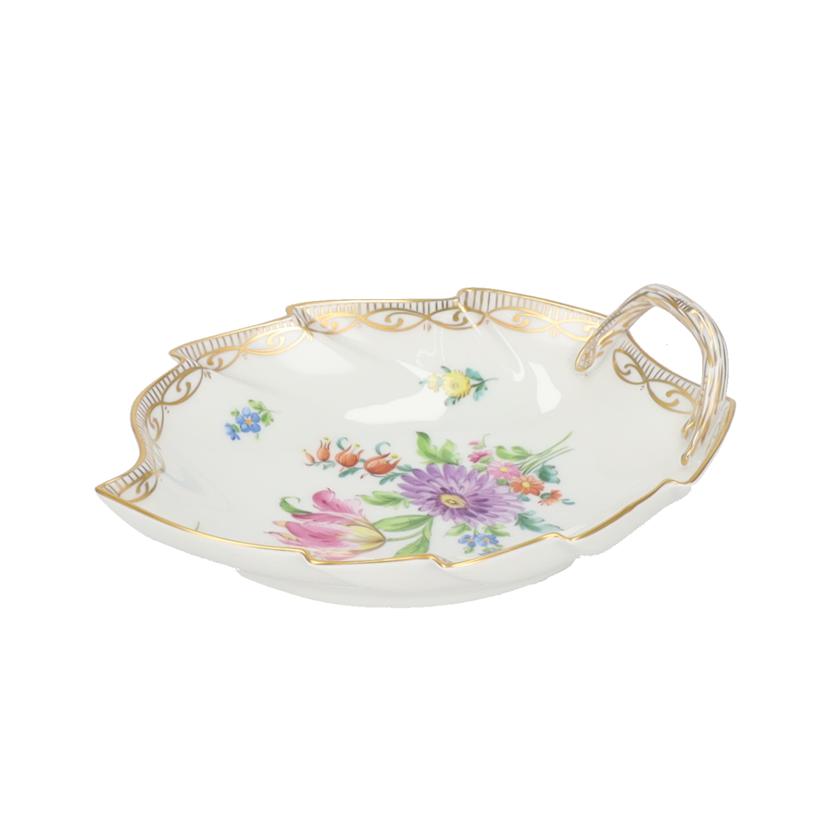 SP Dresden ドレスデン/リーフディッシュ/花柄/金彩//SAランク/93