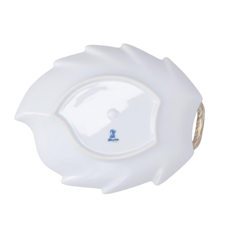 SP Dresden ドレスデン/リーフディッシュ/花柄/金彩//SAランク/93