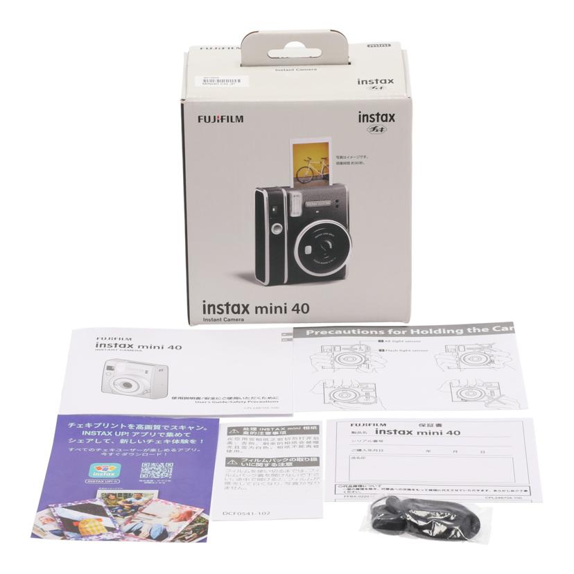 FUJIFILM 富士フイルム /インスタントカメラ/チェキ/instax mini 40//B679858/Aランク/81