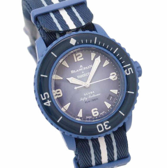 BLANCPAINswatch ブランパン×スウォッチ/フィフティファゾムス・アトランティックオーシャン/自動巻き/SO35A100//1D4**/SAランク/69