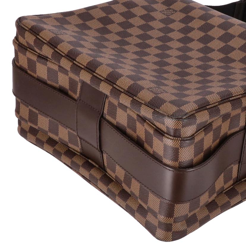 LOUIS VUITTON ルイヴィトン ルイ・ヴィトン ビトン ダミエ・エベヌ 市松模様 ブラウン 茶 ショルダーバッグ ハンドバッグ トートバッグ ブラウン メンズ レディース 定番 人気 LV 斜め掛け 肩がけ/ナヴィグリオ/ダミエ/エベヌ/N45255//SR0***/Aランク/91