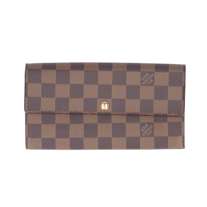 LOUIS VUITTON ルイ・ヴィトン/ポルトフォイユ・サラ/ダミエ・エベヌ/N61734//CA0***/ABランク/19