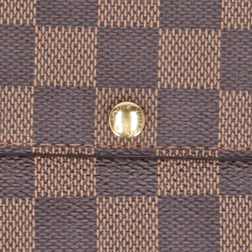LOUIS VUITTON ルイ・ヴィトン/ポルトフォイユ・サラ/ダミエ・エベヌ/N61734//CA0***/ABランク/19