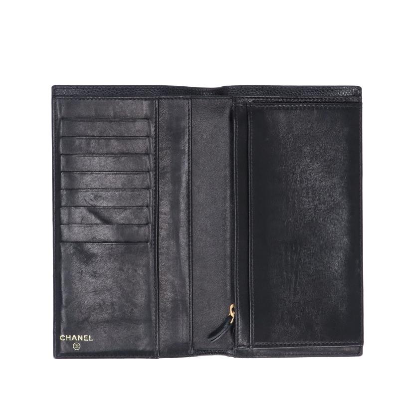 CHANEL シャネル/キャビアスキンココマークロングウォレット/A48651//101*****/ABランク/19