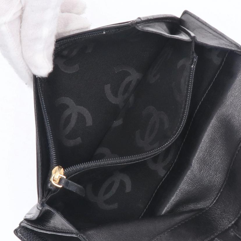 CHANEL シャネル/キャビアスキンココマークロングウォレット/A48651//101*****/ABランク/19