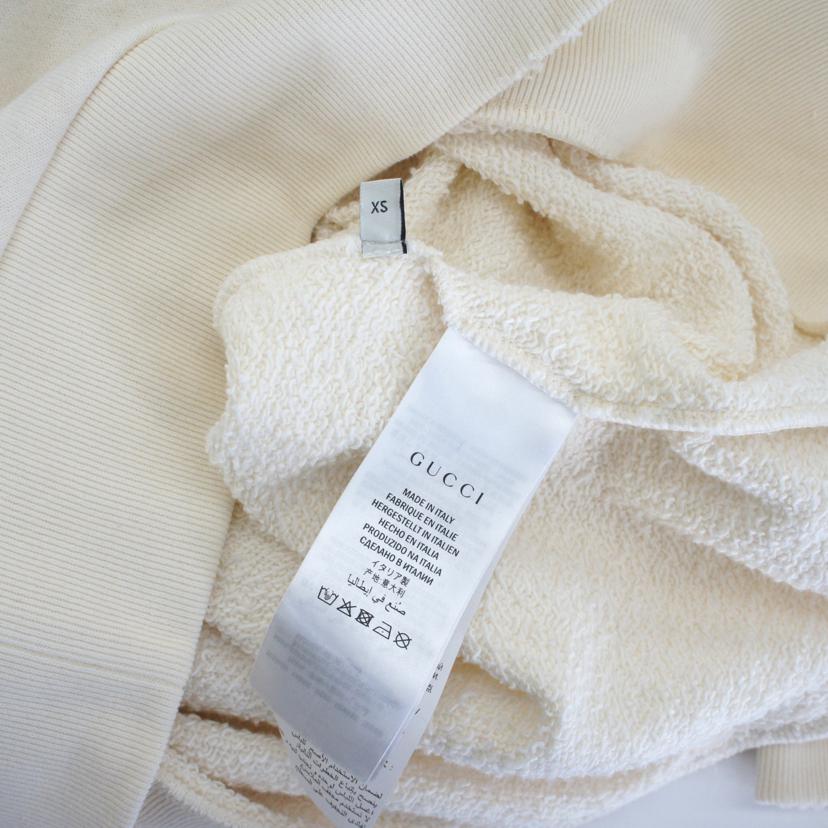 GUCCI グッチ/ダメージ加工ロゴスエットプルーオーバーパーカー/454585//Aランク/94