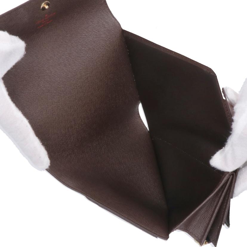 LV ルイ・ヴィトン/LV ポルトフォイユ・アレクサンドラ/ダミエ・エベヌ/N63067//CA3***/Aランク/19