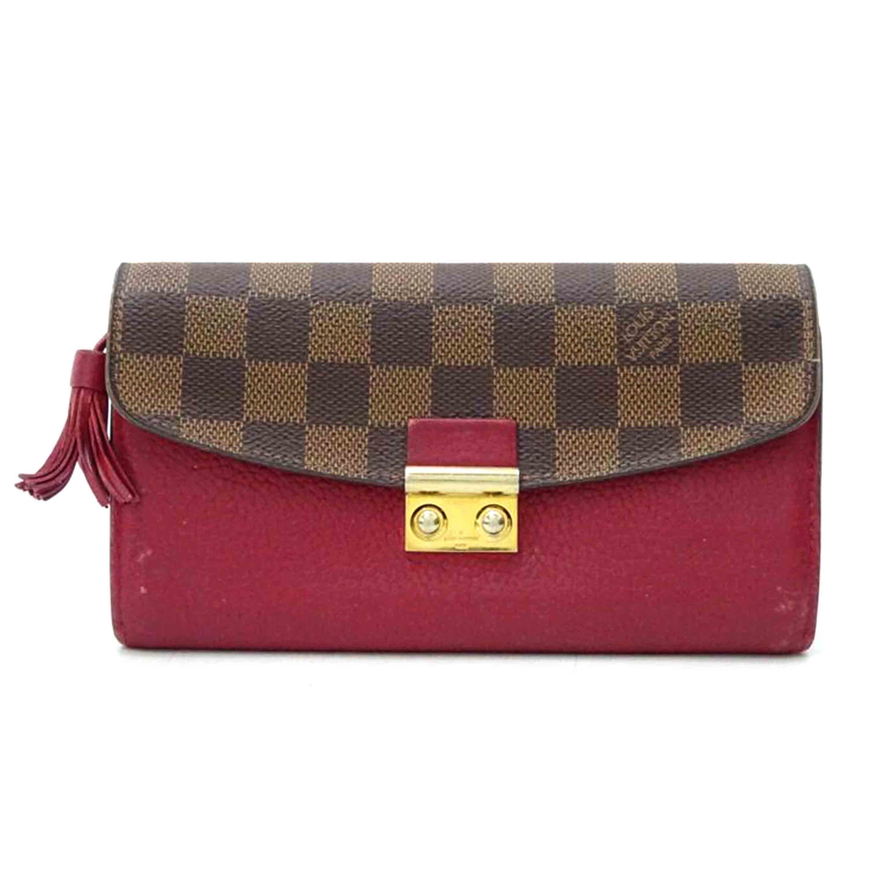 LOUIS VUITTON ルイヴィトン/ポルトフォイユクロワゼット/ダミエ・エベヌ/リドヴァン/N60207//MI1***/Bランク/69