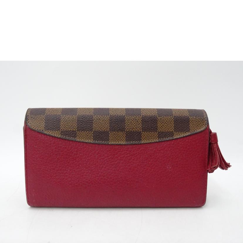 LOUIS VUITTON ルイヴィトン/ポルトフォイユクロワゼット/ダミエ・エベヌ/リドヴァン/N60207//MI1***/Bランク/69