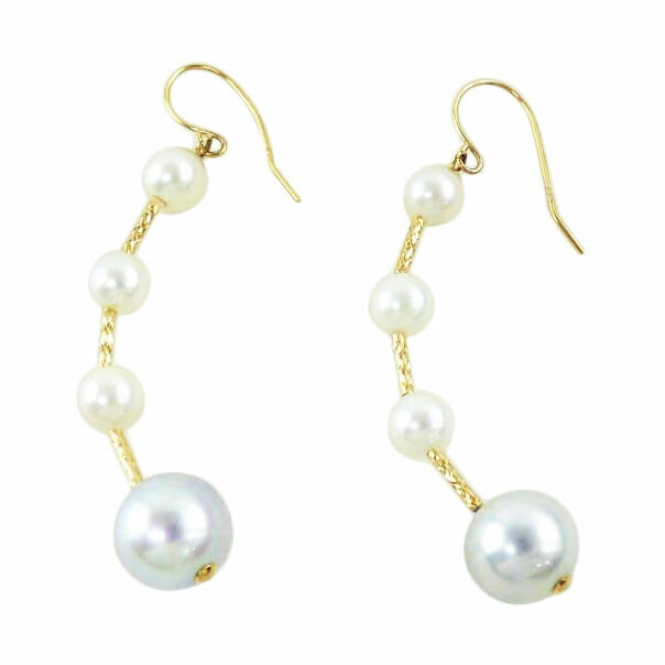 K18パールピアス//ABランク/64