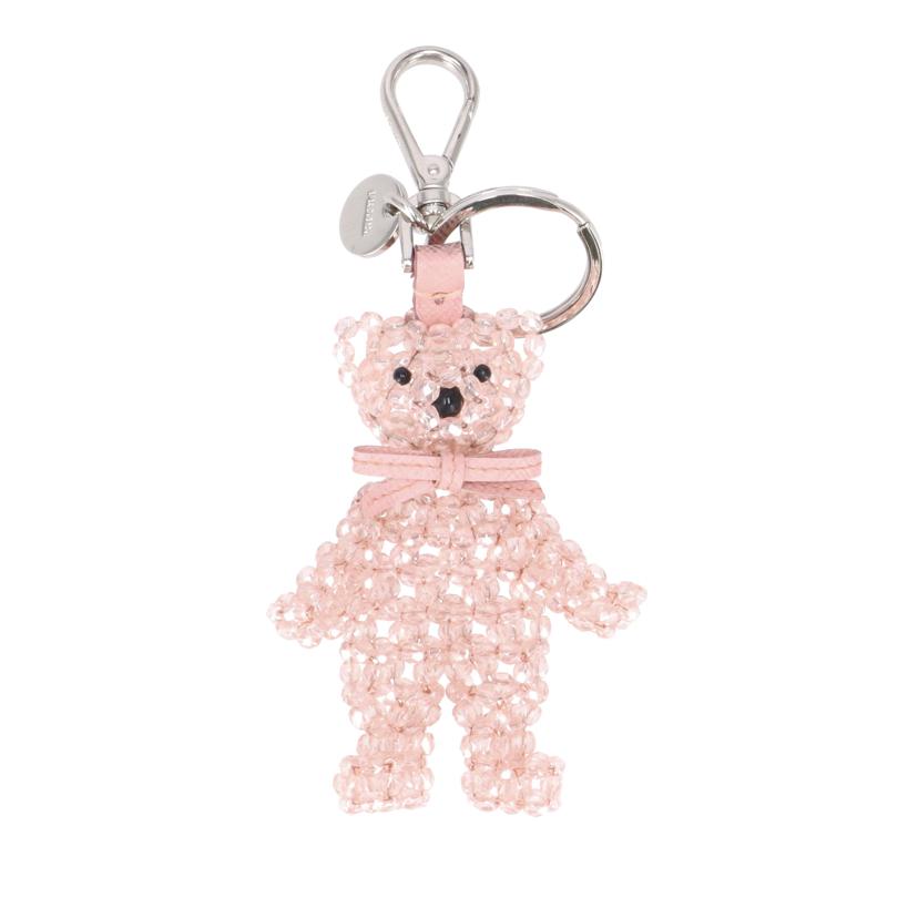 PRADA プラダ/キーリング/ベアー/ピンク/1ARD27//ABランク/91