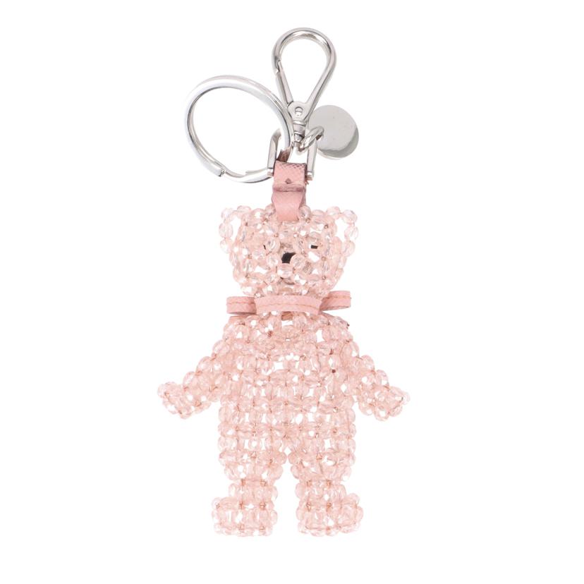 PRADA プラダ/キーリング/ベアー/ピンク/1ARD27//ABランク/91