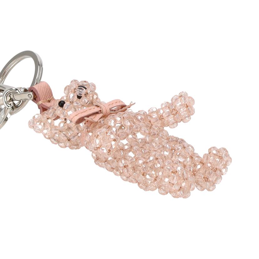 PRADA プラダ/キーリング/ベアー/ピンク/1ARD27//ABランク/91