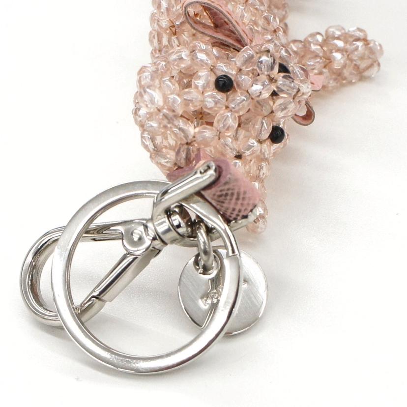 PRADA プラダ/キーリング/ベアー/ピンク/1ARD27//ABランク/91