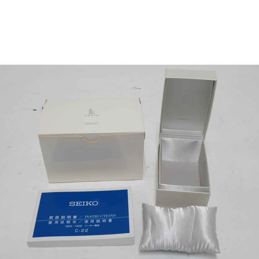 SEIKO/レディースウォッチ/LUKIA/ソーラー電波/1B22-0BB0//8N0***/Aランク/63