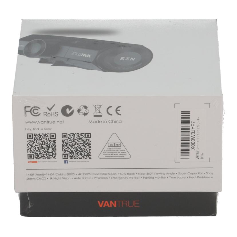 VANTRUE ヴァントゥルー/ドライブレコーダー未使用/OnDash N2S//X000W3JYF7/Sランク/24