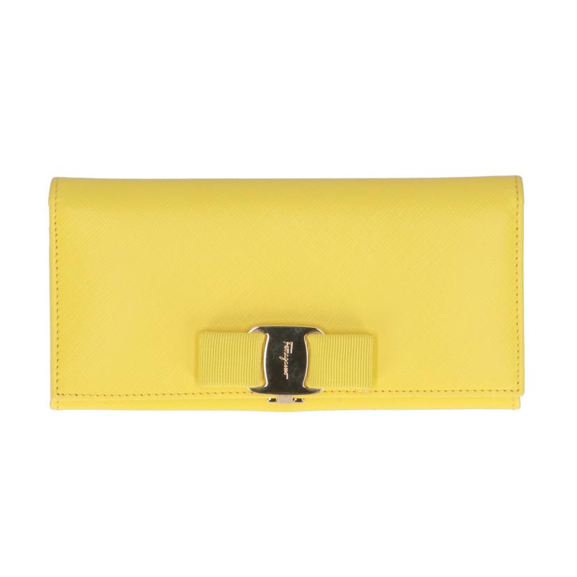 Ferragamo フェラガモ/ヴァラリボンフラップロングウォレット/22A900//IR/SAランク/19