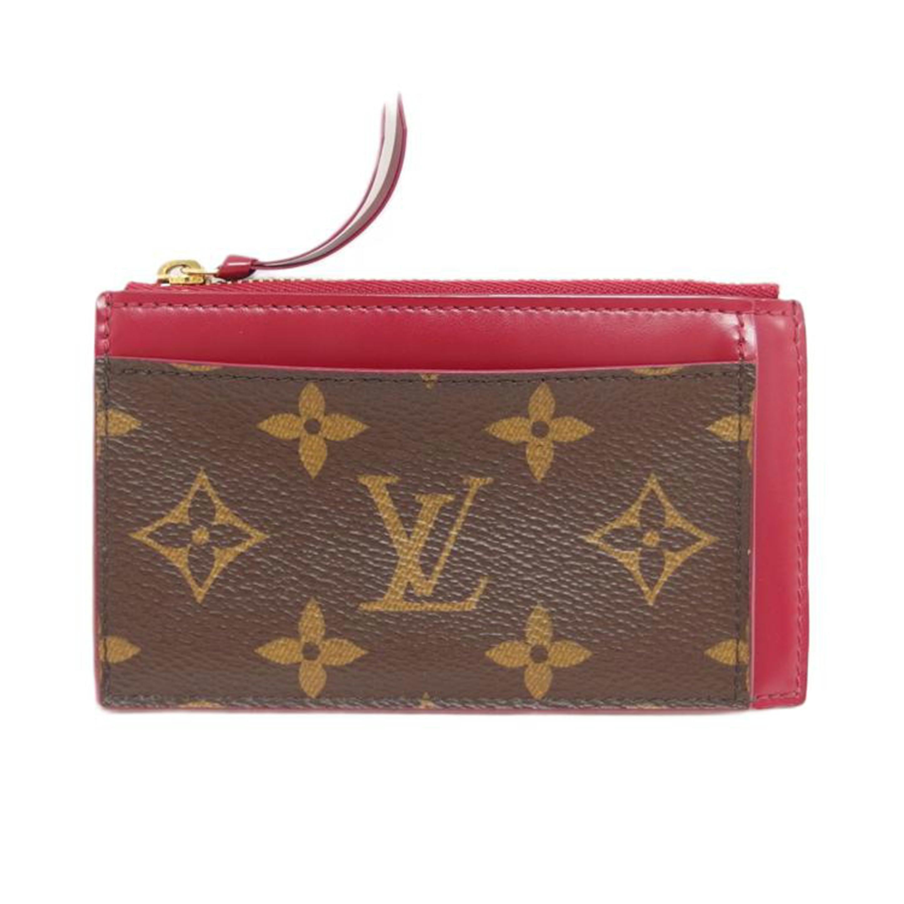 LV ルイヴィトン コインパース/ポルトカルト・ジップ/モノグラム/フューシャ/M67889//NZ2***/Bランク/04