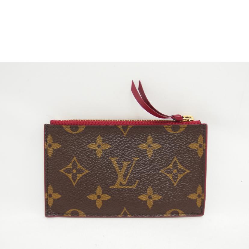 LV ルイヴィトン コインパース/ポルトカルト・ジップ/モノグラム/フューシャ/M67889//NZ2***/Bランク/04