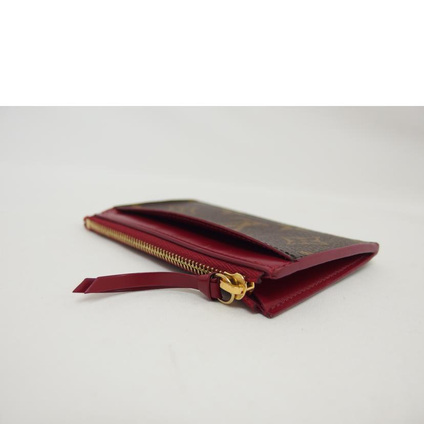 LV ルイヴィトン コインパース/ポルトカルト・ジップ/モノグラム/フューシャ/M67889//NZ2***/Bランク/04