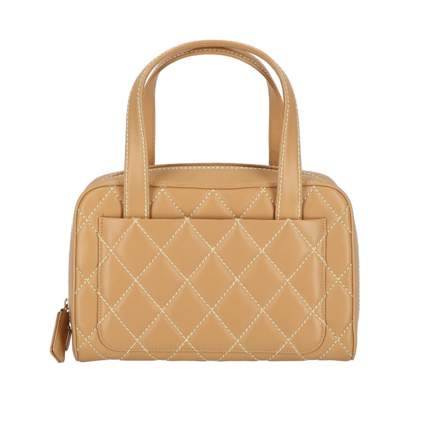 CHANEL シャネル/カーフスキンワイルドステッチハンド/ベージュ//824****/ABランク/19