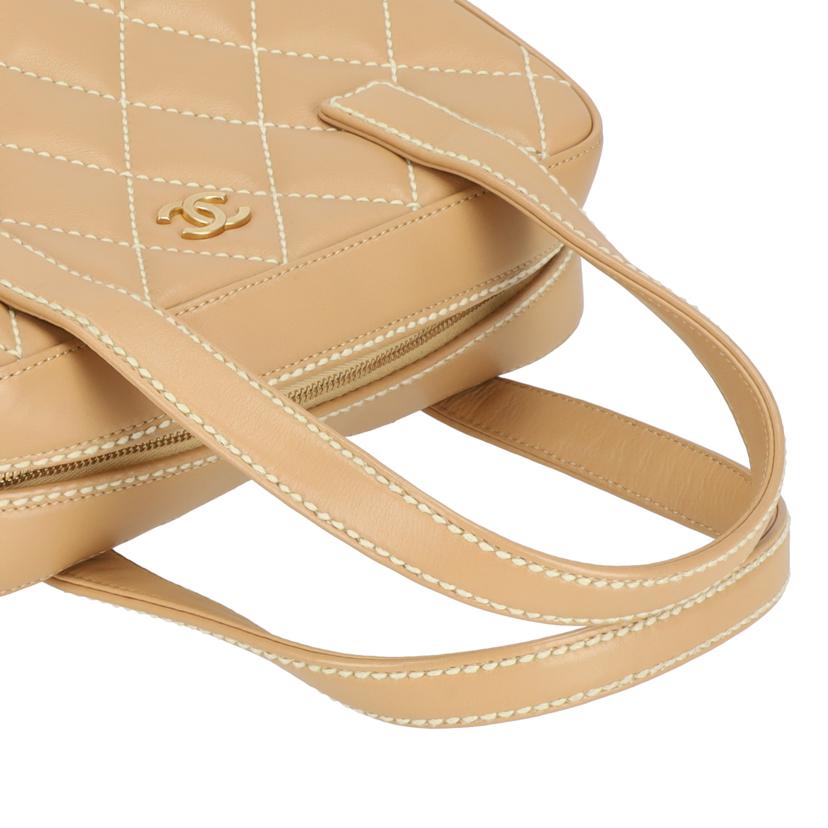 CHANEL シャネル/カーフスキンワイルドステッチハンド/ベージュ//824****/ABランク/19