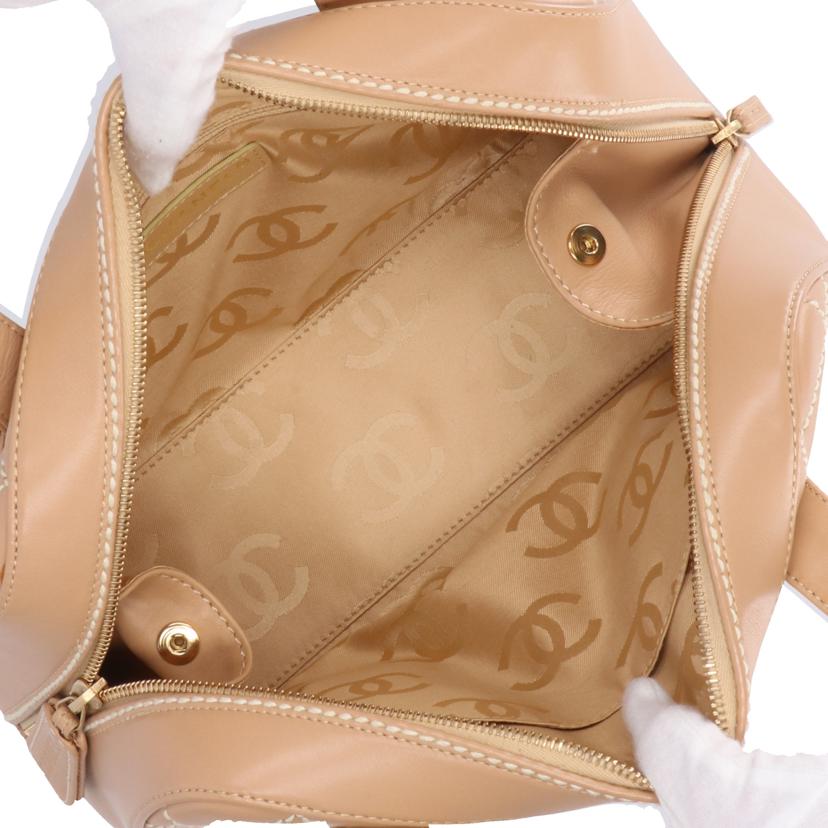 CHANEL シャネル/カーフスキンワイルドステッチハンド/ベージュ//824****/ABランク/19