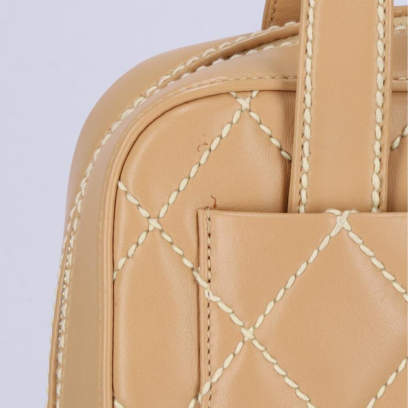 CHANEL シャネル/カーフスキンワイルドステッチハンド/ベージュ//824****/ABランク/19