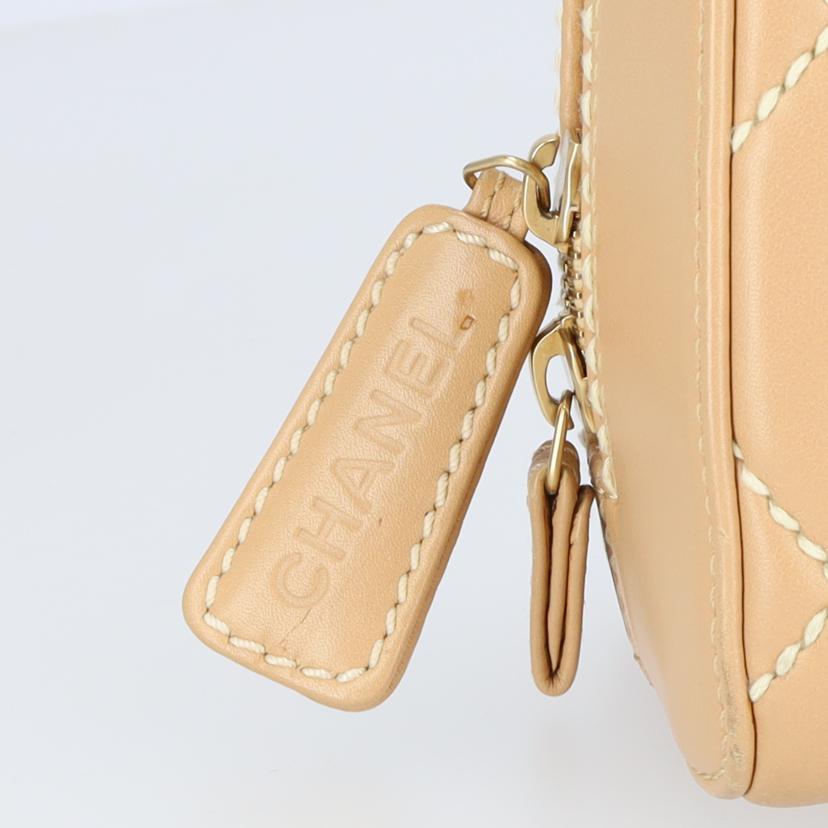 CHANEL シャネル/カーフスキンワイルドステッチハンド/ベージュ//824****/ABランク/19