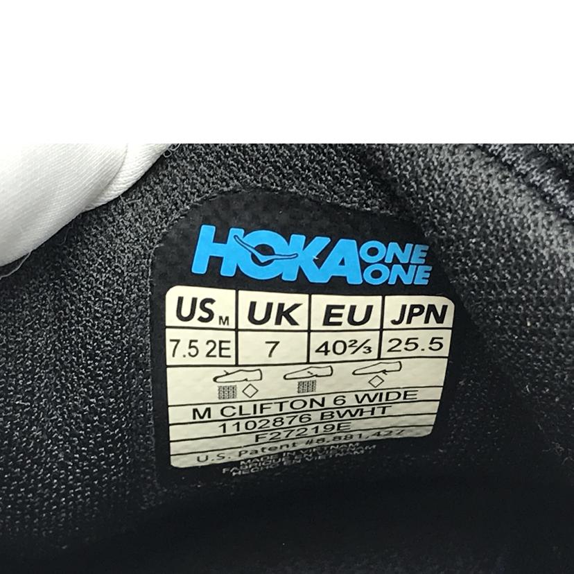 HOKA ONE ONE ホカオネオネ/M CLIFTON 6 WIDE/1102876//Aランク/51