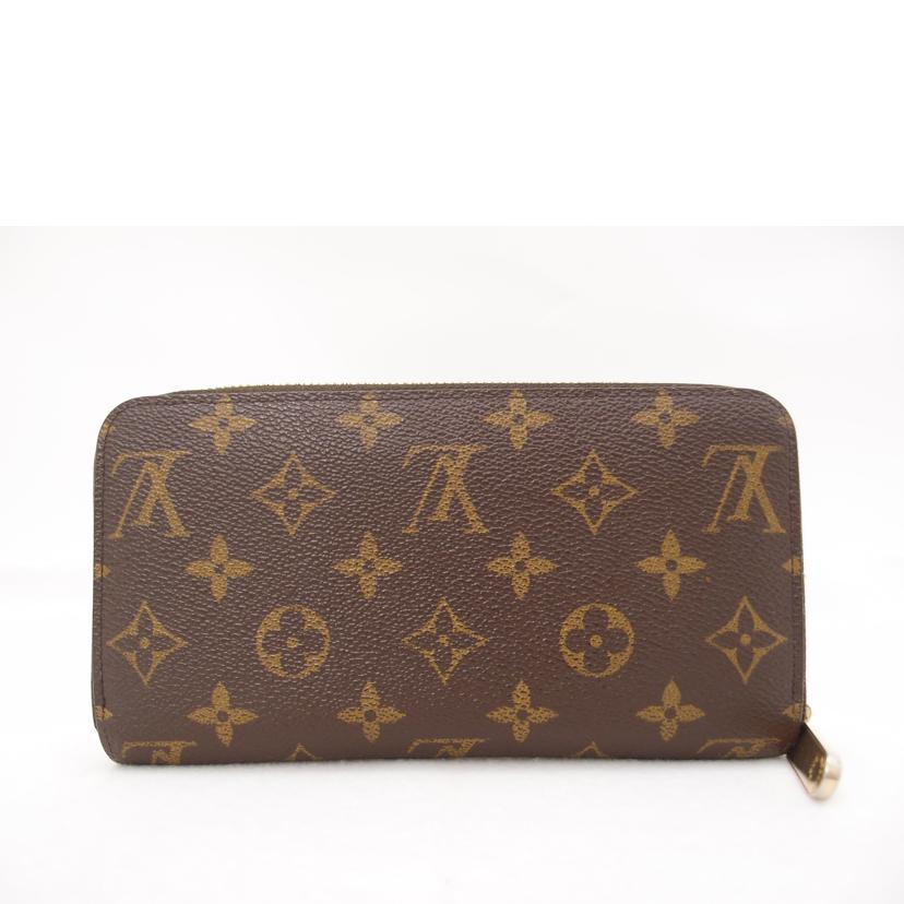 LOUIS VUITTON ルイ・ヴィトン ビトン ラウンドファスナー長財布 茶 ブラウン レディース メンズ/ジッピー・ウォレット/モノグラム/M60017//CA3***/Bランク/69