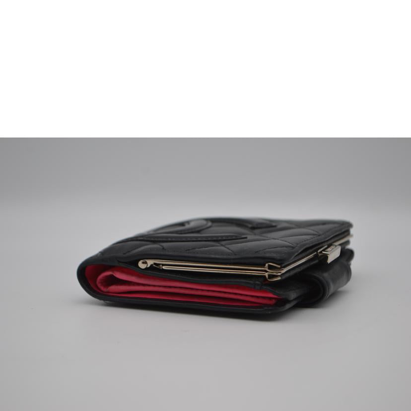 CHANEL シャネル/カンボンラインコンパクトレザー財布/A26720//139*****/Bランク/89