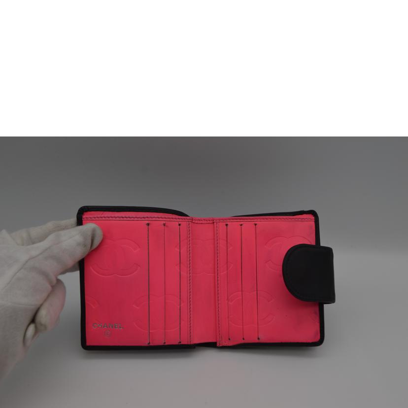 CHANEL シャネル/カンボンラインコンパクトレザー財布/A26720//139*****/Bランク/89