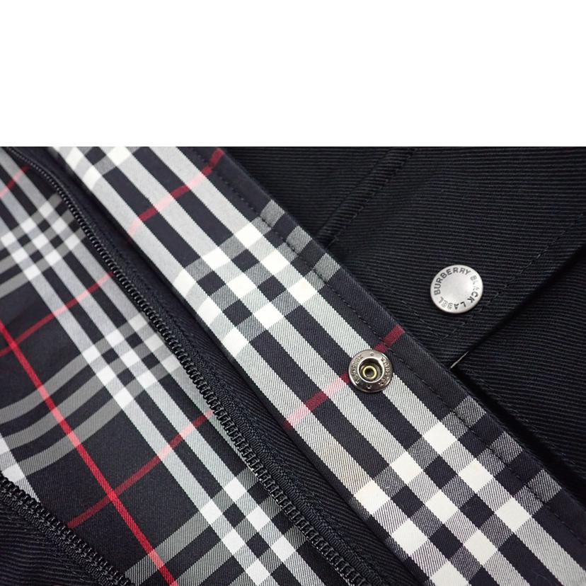 BURBERRT BLACK LABEL バーバリーブラックレーベル/★BURBERRY フルジップ付きハーフコート/BMP82-715-09//L/Bランク/62