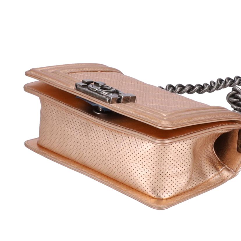 CHANEL シャネル/ボーイシャネルパーフォレイテッドレザーチェーンショルダー//204*****/Aランク/19