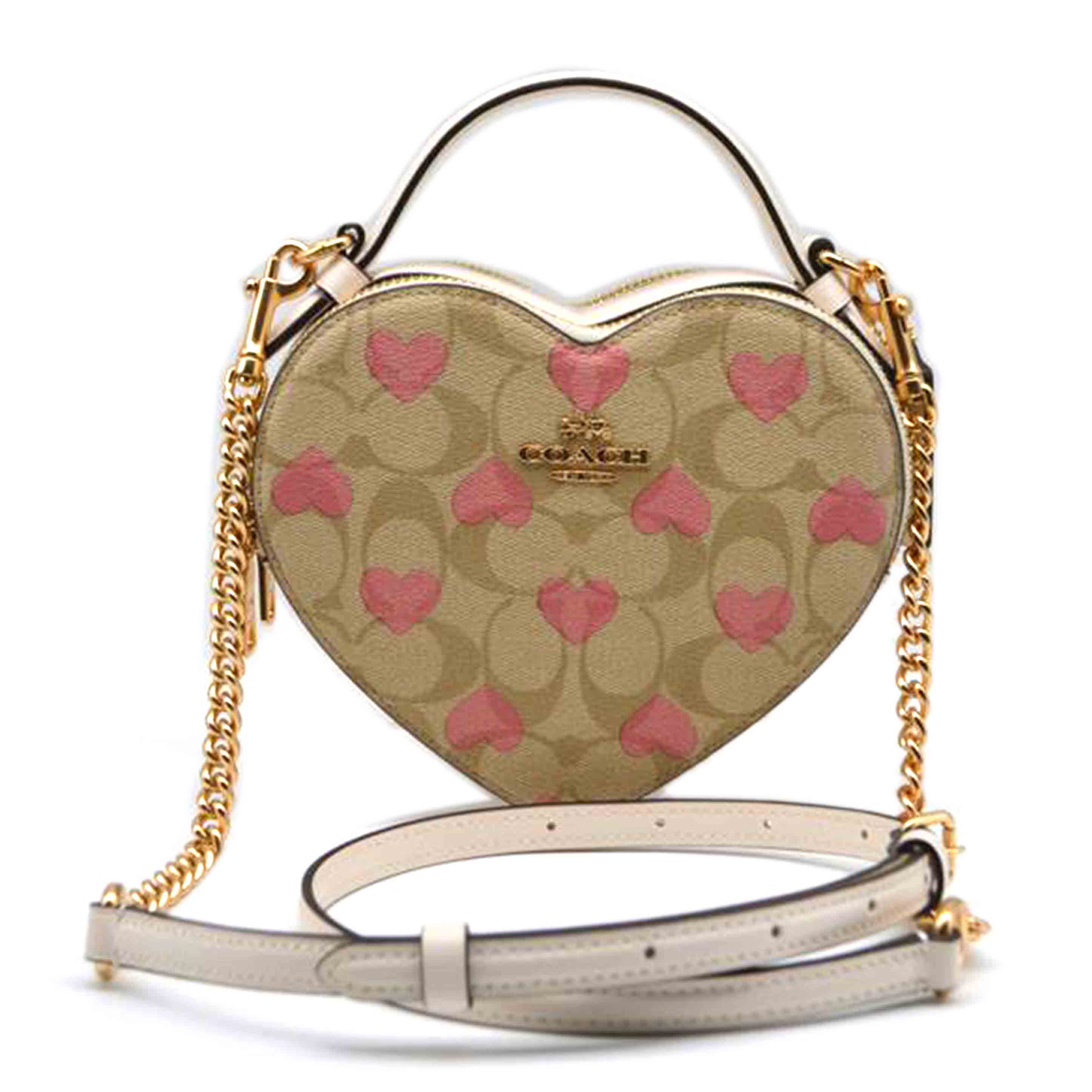 COACH コーチ/ラグジュアリーシグネチャーハートチェーンショルダー/CP021//K23**/SAランク/89