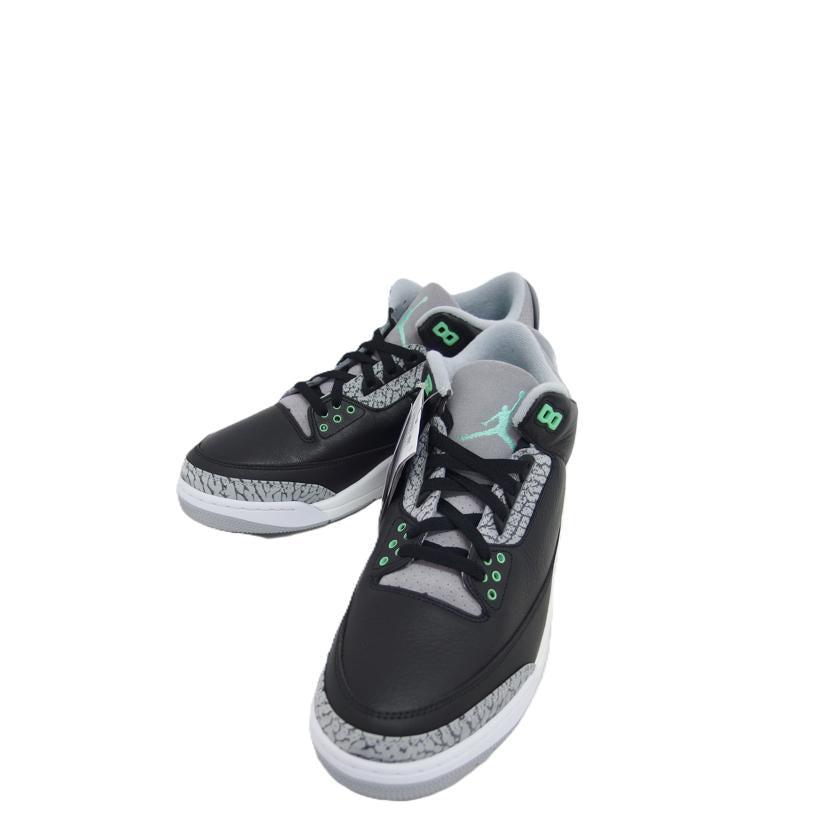 NIKE ナイキ/ AIR JORDAN 3 RETRO Green Glow/CT8532-031//Aランク/04