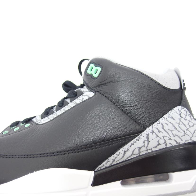 NIKE ナイキ/ AIR JORDAN 3 RETRO Green Glow/CT8532-031//Aランク/04
