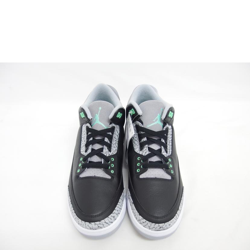 NIKE ナイキ/ AIR JORDAN 3 RETRO Green Glow/CT8532-031//Aランク/04