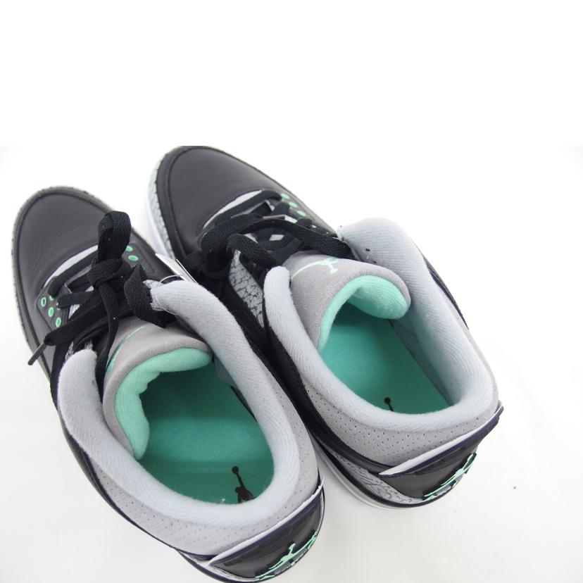 NIKE ナイキ/ AIR JORDAN 3 RETRO Green Glow/CT8532-031//Aランク/04
