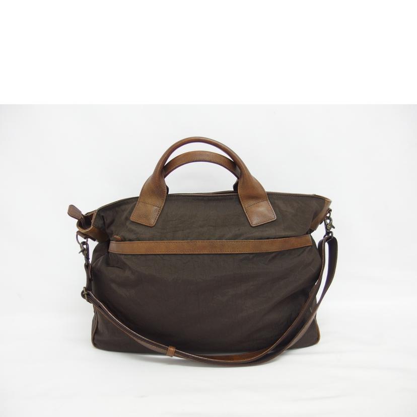 IBIZA イビザ/ナイロン/レザー2Wayトートバッグ/ブラウン//ABランク/04