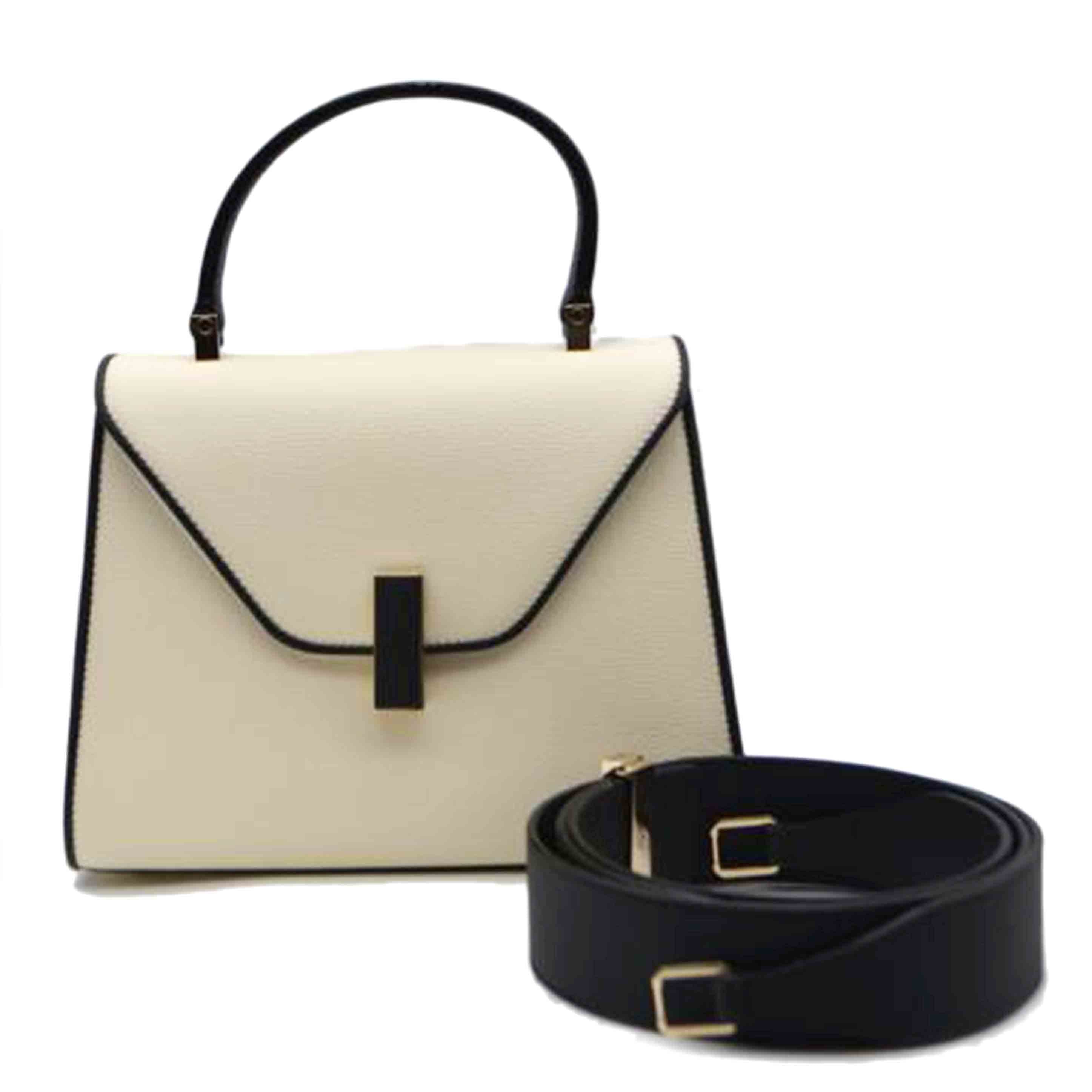 Valextra ヴァレクストラ/ミニイジィデキアロスクーロ/ホワイトカーフスキン/V5E87//N 5*****/Sランク/89