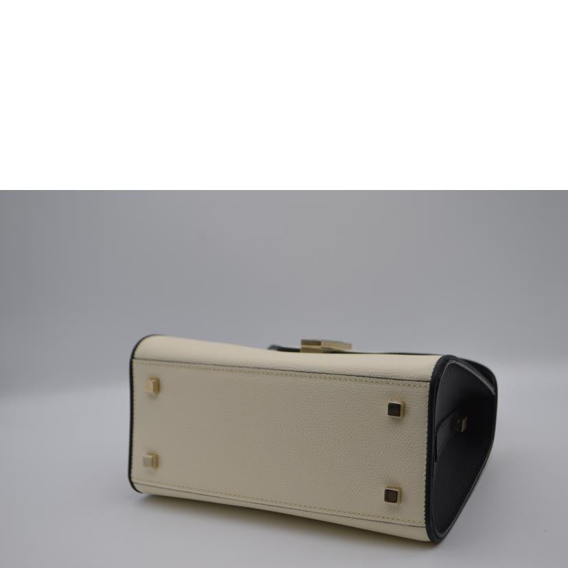 Valextra ヴァレクストラ/ミニイジィデキアロスクーロ/ホワイトカーフスキン/V5E87//N 5*****/Sランク/89