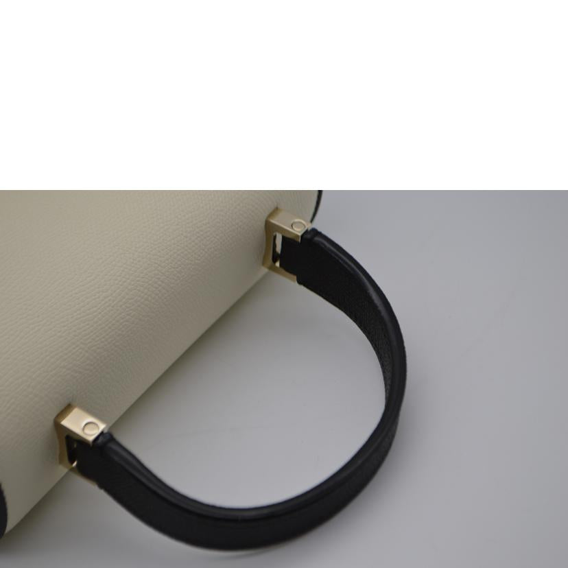 Valextra ヴァレクストラ/ミニイジィデキアロスクーロ/ホワイトカーフスキン/V5E87//N 5*****/Sランク/89