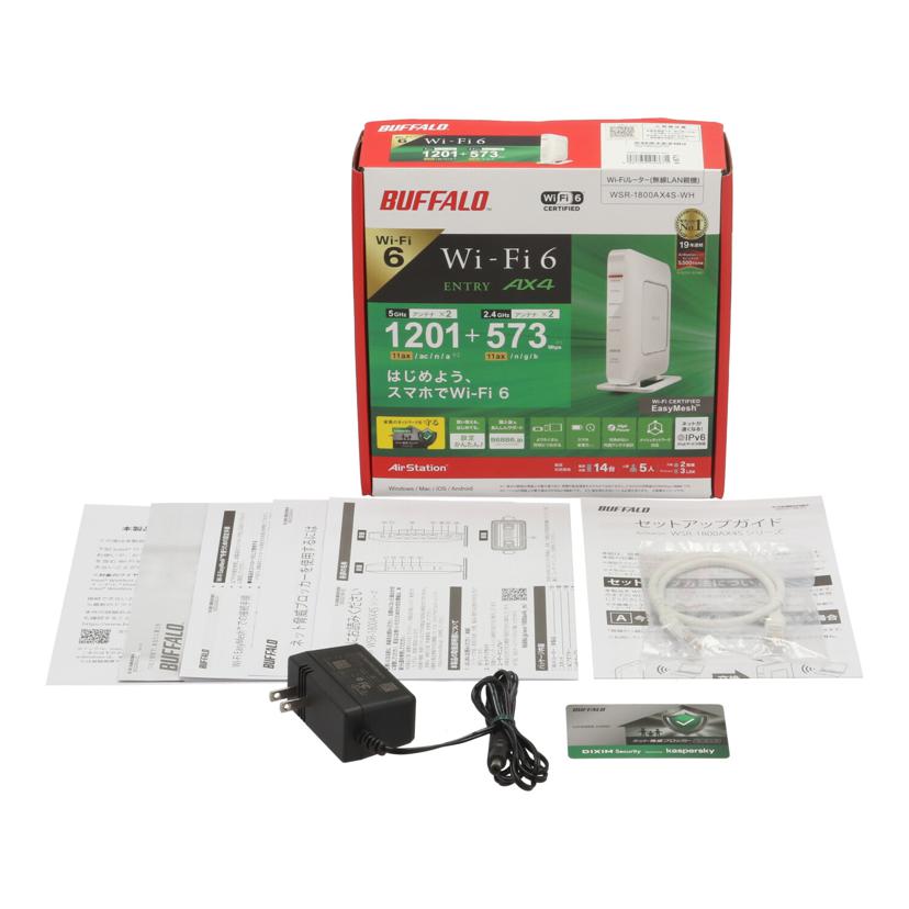 BUFFALO バッファロー /無線LANルーター/WSR-1800AX4S-WH//20586720105354/Bランク/82