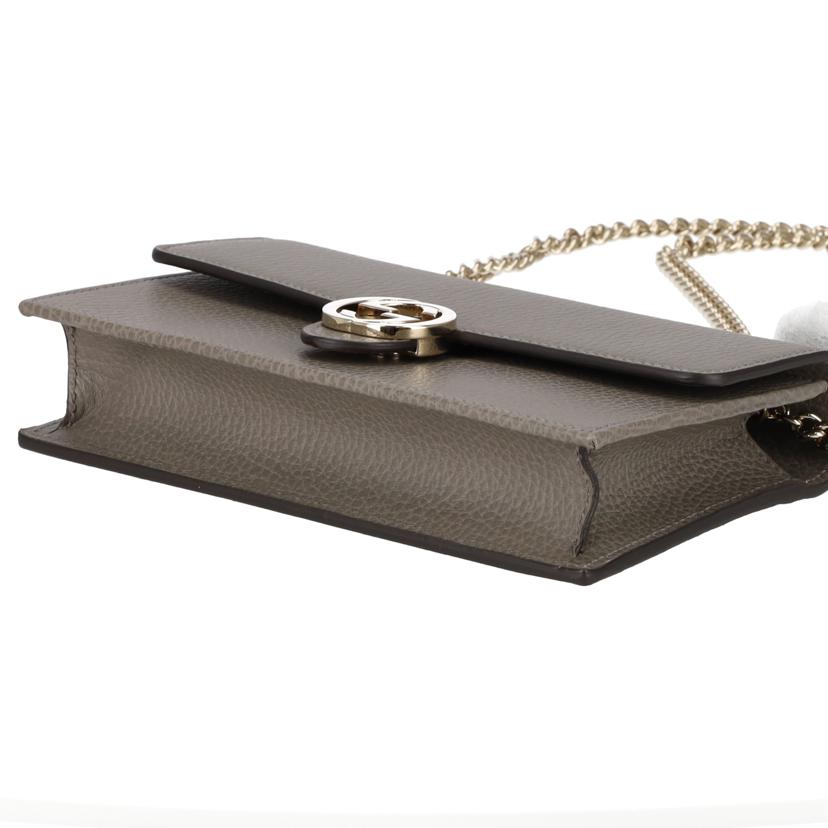 GUCCI グッチ/インターロッキングGレザーチェーンウォレット/510314//209*/SAランク/19