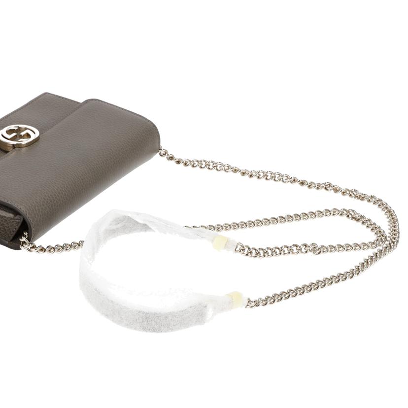 GUCCI グッチ/インターロッキングGレザーチェーンウォレット/510314//209*/SAランク/19