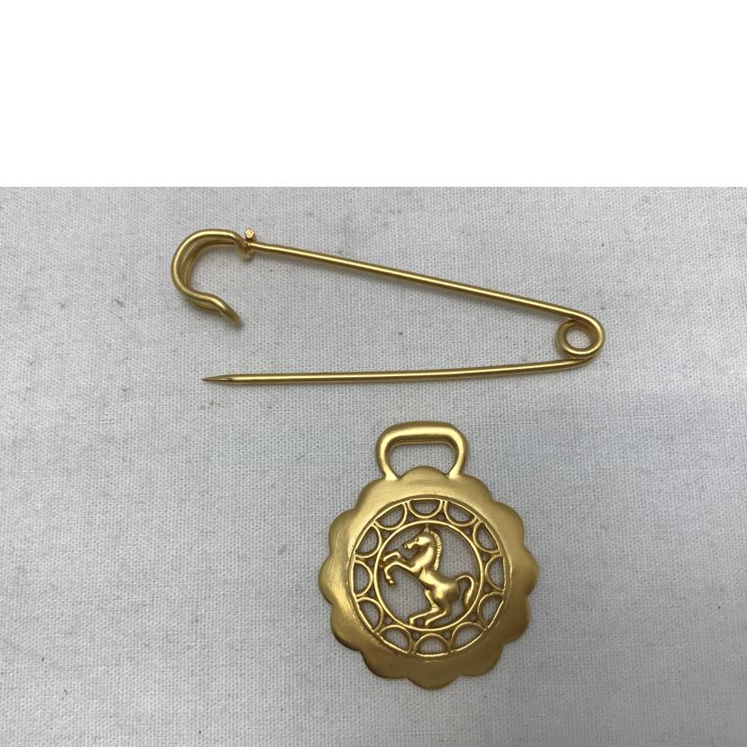 HERMES エルメス/ホースモチーフ ピンブローチ ヴィンテージ//ABランク/51