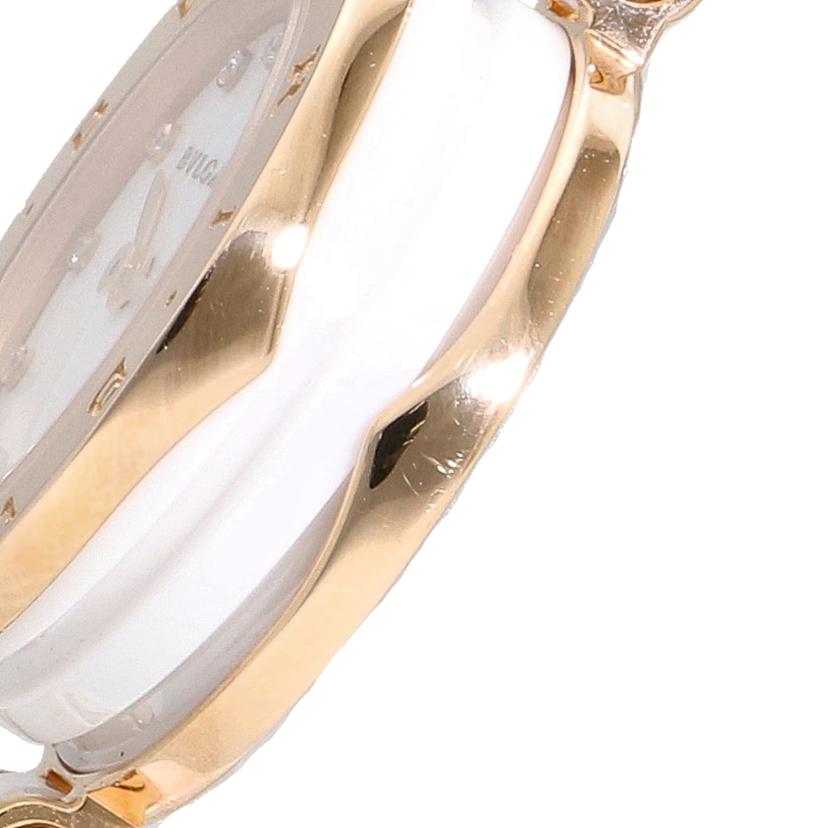 BVLGARI/B-zero1 K18PG×セラミック 12Pダイヤ/クオーツ/BZP23SGC//PO0***/Aランク/67