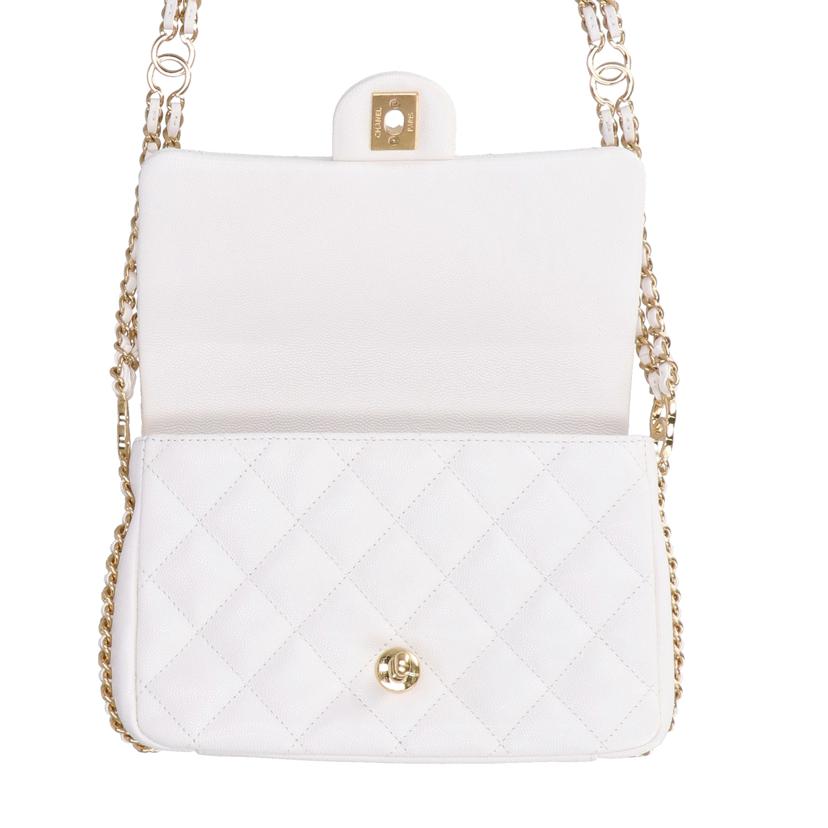 CHANEL/キャビアスキン ミニフラップチェーンショルダー/AS3757//K89*****/Aランク/67